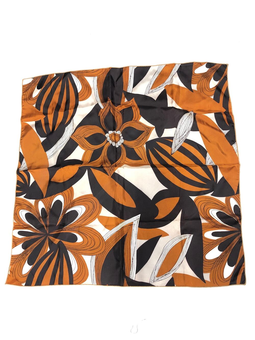 VINTAGE FLORAL PRINT SCARF SIZE 20X21"